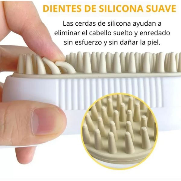 Cepillo a Vapor para Mascotas | Limpia, Desenreda y Relaja en un Solo Paso