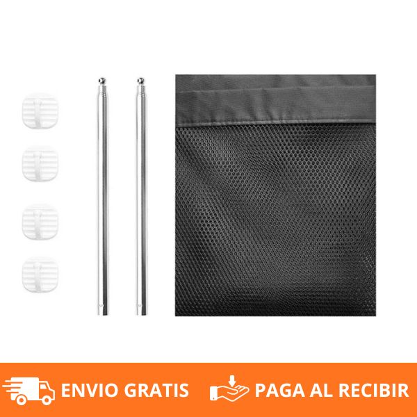 Puerta Mágica de Seguridad para Mascotas y Bebés – Malla Resistente, Plegable y Fácil de Instalar